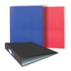 Just Stationery Rigid Card A4 2-Ring Binder in Black, Blue, and Red