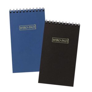 JUST STATIONERY WIRO BOUND NOTEPAD 70 X 128MM