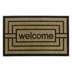 JVL Assorted Design Vienna Rubber-Backed Scraper Doormat, 45 x 75 cm
