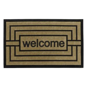 JVL Assorted Design Vienna Rubber-Backed Scraper Doormat, 45 x 75 cm