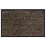 JVL COMMODORE FLOOR MAT 120CM X 170CM - BROWN/BLACK