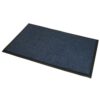 JVL Commodore Non-Slip Home Entrance Mat, Blue/Black, 80x120cm