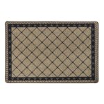 JVL Elegance Door Mat with Diamond Pattern, 50 x 75 cm