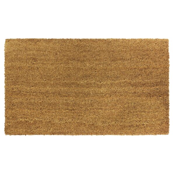 JVL Manor Plain Coir Door Mat with Latex Backing, 40 x 60 cm