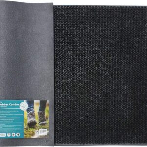 JVL Rubber Condor Turf-Look Scraper Mat, 45cm x 75cm