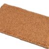 JVL Ryburn Natural Coir Entrance Door Mat in Beech Brown, 45 x 75 cm