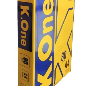 K ONE A4 80 GSM Copier Paper, 500 Sheets