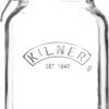 KILNER 2 LITRE CLEAR SQUARE CLIP TOP JAR