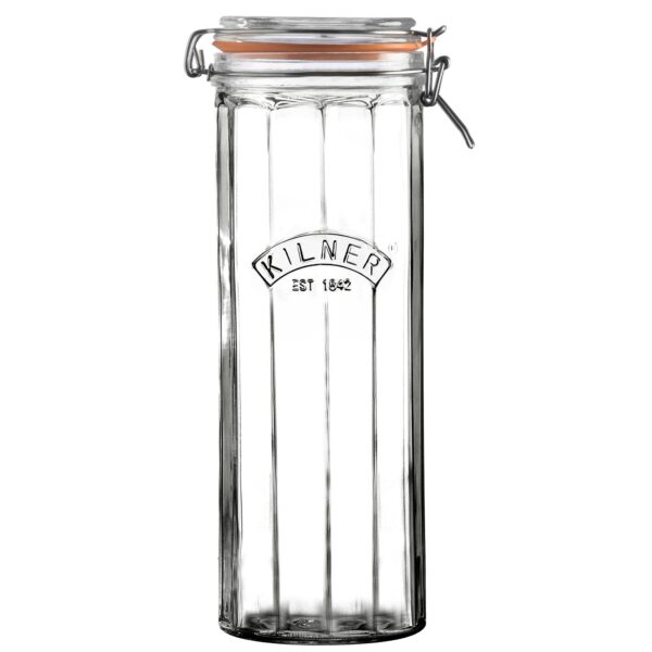 Kilner 2.2 Liter Faceted Clip-Top Jar