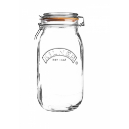 KILNER CLEAR ROUND 1.5 LITRE CLIP-TOP JAR