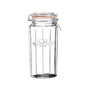 Kilner Faceted 1.8 Liter Clip-Top Jar