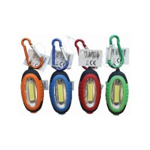 KINGAVON 1W COB LED Keychain Light with Hook