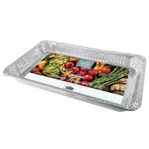 KINGFISHER FOIL SERVING TRAY WITH COVERS, 33CM X 53CM X 5.5CM