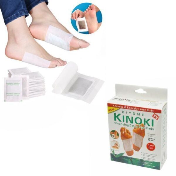 KINOKI foot pads are marketed as detoxification products intended to cleanse the body by drawing out toxins through the feet. The pack typically contains 10 pads that are meant...