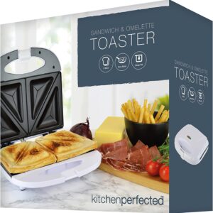 KITCHEN PERFECTED 2-SLICE SANDWICH AND OMELETTE MACHINE