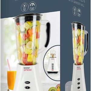 KITCHEN PERFECTED 500W TABLETOP BLENDER WITH 1.5L CAPACITY AND GRINDER ATTACHMENT