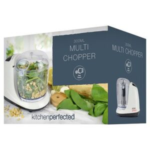 KITCHENPERFECTED 100W CREAM MULTI CHOPPER, 300ML