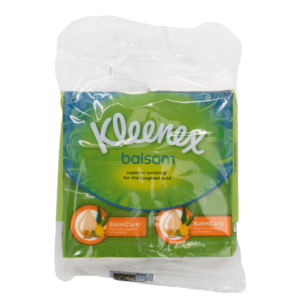 Kleenex Balsam Pocket Tissues Twin Pack (9 Tissues Each) with Clipstrip