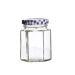 KLNER 110ML Clear Round Jar with Twist Clip Lid