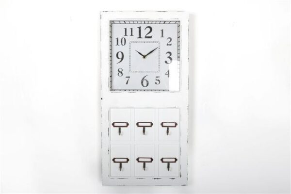 Labeled Clock with Key Hooks