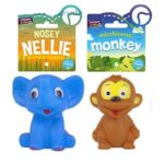 Lamb, Elephant & Monkey Squeaky Toys