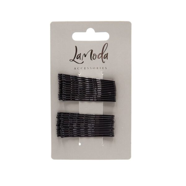 LaModa 24-Pack Medium Black Hair Clips