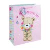 Large Adorable Bear & Flowers Gift Bag for Mother's Day