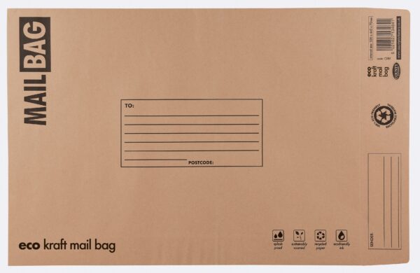 Large Eco-Friendly Kraft Mailing Bags 320mm x 440mm x 70mm