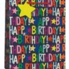 Large Gift Bag - Cheerful Birthday Design