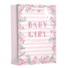 Large Gift Bag for Baby Girl - Pink Floral Design