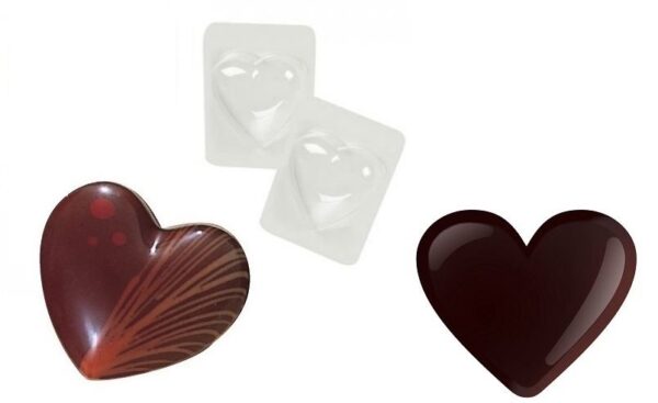 Large Heart-Shaped Chocolate Mold for Cake Decoration and Crafting