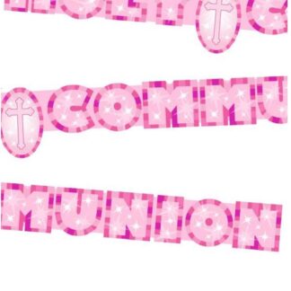 Large Pink Holy Communion Banner