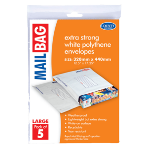 Large Retail Packs of Mail Bags - 320mm x 440mm, Set of 5