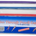 LARGE TRANSPARENT TIGER FLAT PENCIL CASE