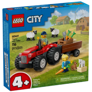 LEGO City Great Vehicles 60461 - Red Farm Tractor with Trailer and Sheep