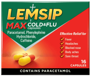 Lemsip Max Cold and Flu Capsules Pack of 16