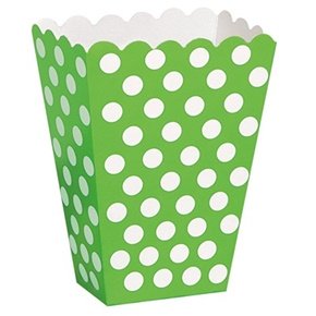 Lime Green Polka Dot Party Decoration Box