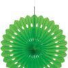 Lime Green Tissue Paper Fan Decoration - Unique Party, 40cm