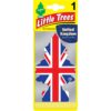 LITTLE TREES CAR AIR FRESHENER - UNION JACK FLAG WITH BLACK ICE SCENT