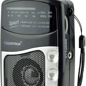 LLOYTRON ENTERTAINER AM/FM BAND PERSONAL SPORTS RADIO WITH EARPHONES