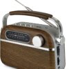 LLOYTRON Retro Rechargeable AM/FM Radio with Bluetooth