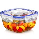 LOCK & FRESH 900ML Clear Square Plastic Food Storage Container
