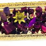 Long Footed Gold Tray G236