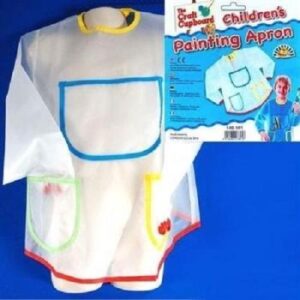 Long-Sleeved Waterproof Painting Apron for Children