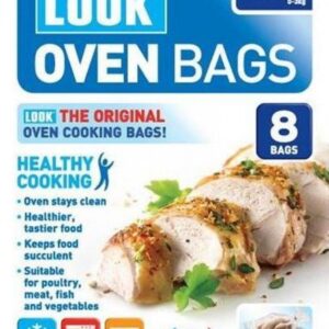 Look Healthy Regular Cooking Oven Bags 0-3 kg - Pack of 8