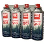 LOVE MUD OLGAS 4-PACK BUTANE CAMPING GAS CANISTERS