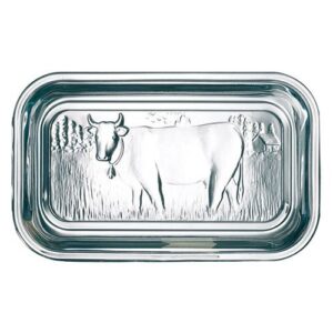 LUMINARC BUTTER DISH WITH COW DESIGN