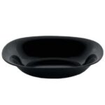 LUMINARC CARINE 21CM BLACK SOUP PLATE, SET OF 6