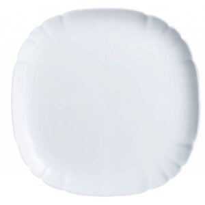 Luminarc Lotusia 23cm White Dessert Plate, Pack of 6