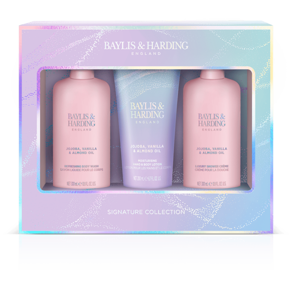 Luxury Bathing Essentials Gift Set with Jojoba, Vanilla & Almond Oil by Baylis & Harding